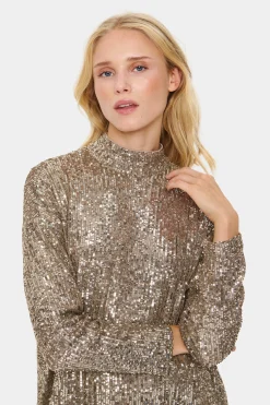 ReyanaSZ Paillet Bluse