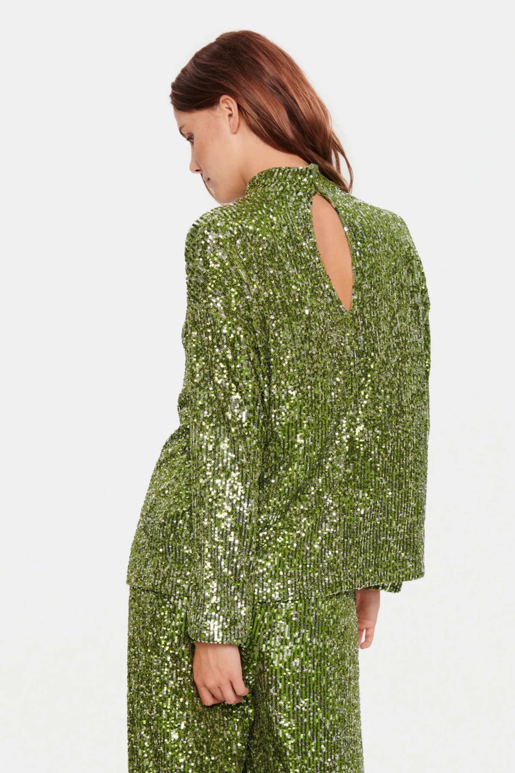 ReyanaSZ Paillet Bluse